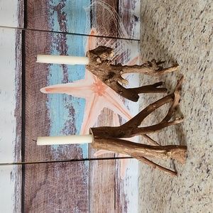 Unique Handmade Wood Candle Sticks